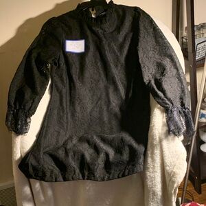 Zara Black Lace Mini Dress